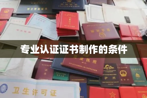 英吉沙专业认证证书制作的条件