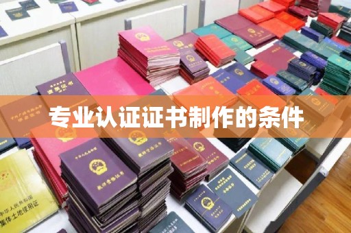 英吉沙专业认证证书制作的条件